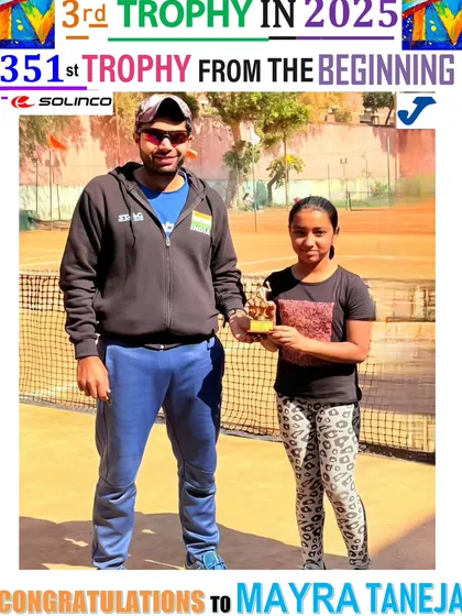 Congratulations to Mayra Taneja on her trophy win.