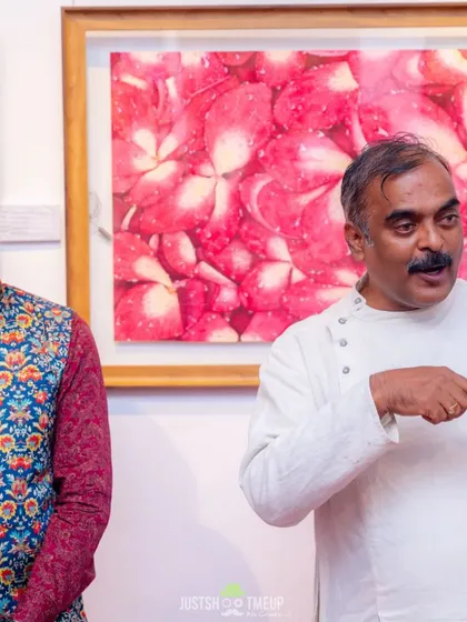 Inaugurating the Fusion art exhibition by TCC alongside senior artist Ganesh Doddamani. It was a pleasure to meet the artists and offer useful insights.