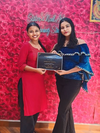 Karishma is now certified in both nail art and eyelash extensions. We wish her the very best as she begins her journey as a dual-skilled beauty professional.