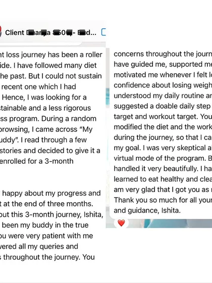 This client's message about getting rid of her psoriasis is a powerful reminder that a healthy lifestyle does wonders beyond just weight loss. It can heal you physically and mentally.