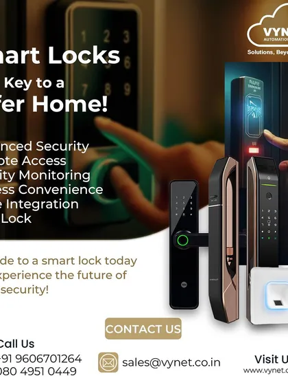 I offer a wide variety of smart lock designs to match your home's aesthetic. These systems provide enhanced security features like remote access, activity monitoring, and keyless convenience through methods like fingerprint, passcode, or even face recognition.