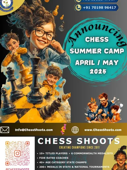 All the details for our upcoming Chess Summer Camp in one place. We cover everything from the value of pieces and opening principles to using a chess clock, with flexible timings for your convenience.