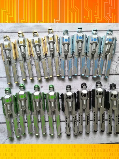 These cool robot pens actually transform! They are a super fun and unique stationery item for a Transformers or robot-themed party.