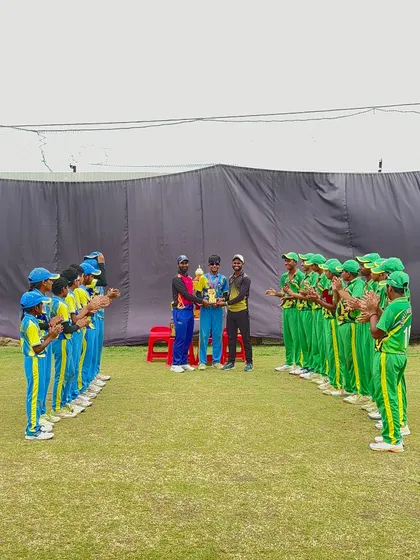 The winning team, Future Blasters, enjoying their moment.