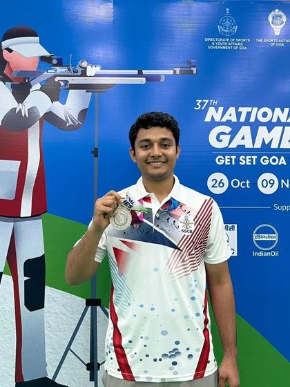 A proud moment for the academy as our shooter Niraj Kumar of the Indian Navy secures a medal at the 37th National Games in Goa after a nail-biting final shot.