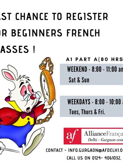 It is never too late to start your career in French. We offer weekend and weekday batches for beginners to accommodate your schedule.
