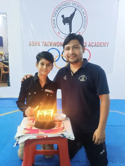 A happy birthday to our student Aditya. Celebrating these special moments together is a tradition at Team ASHA.