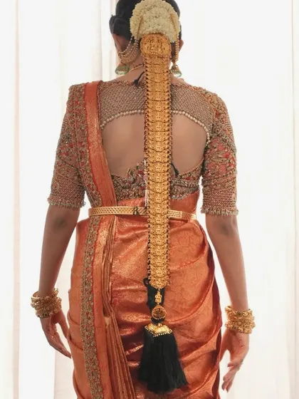 Additional views showcasing the variety and detail of my heirloom bridal sarees. Each image captures a different angle, moment, or detail, from full portraits to close ups of the fabric and embroidery, illustrating the complete story of each bride's custom creation.