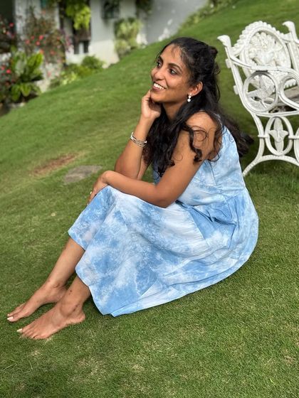 A dress made with just three ingredients: cotton, natural indigo, and love. Wearing something you've dyed yourself is a form of self-love and a connection to the slow, mindful process of creating.