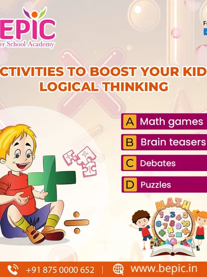 I use activities like math games, brain teasers, debates, and puzzles to boost a child's logical thinking. Learning at my academy is an adventure in discovery.
