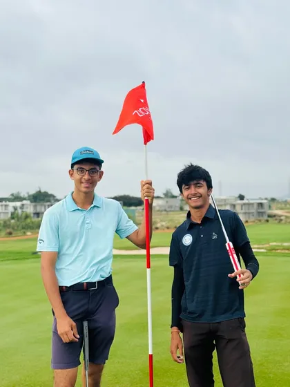 Two of our players after a 1v1 match play battle in our TSG Monthly Tournament. These events are designed to simulate pressure and teach our players how to compete with intent.