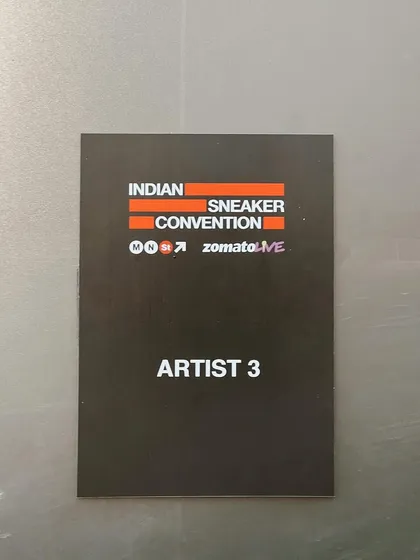 My artist pass for the Indian Sneaker Convention. Events like these that merge music with street culture are my favorite kind of gigs to play.