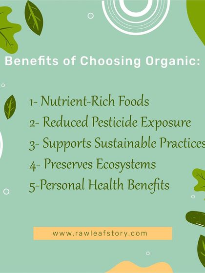 We want you to know why choosing organic matters. It means nutrient-rich food, reduced exposure to pesticides, and support for sustainable practices that preserve our ecosystems for future generations.