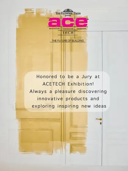 Honored to be a jury at the ACETECH Exhibition. Discovering innovative products and exploring inspiring new ideas with fellow industry leaders is always a pleasure.