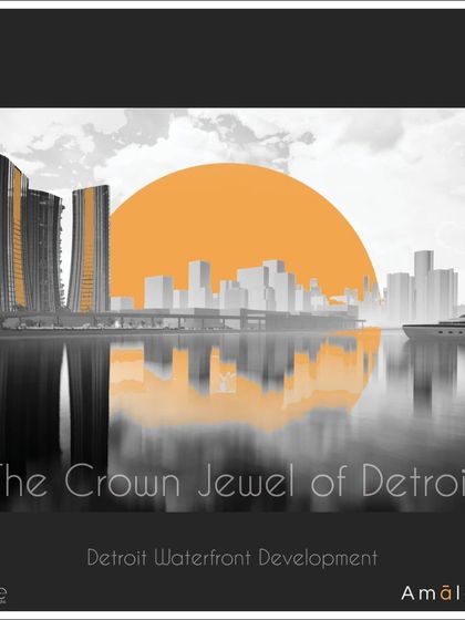 A duplicate of 101, this is a stylized render of "The Crown Jewel of Detroit."