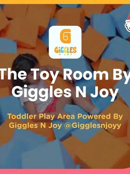Another poster for The Toy Room, ensuring the littlest guests have a safe and fun space to play.