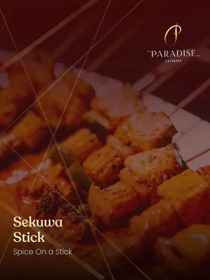 Spice on a stick. Our Sekuwa Stick is a flavor-packed appetizer with marinated paneer and vegetables, grilled to perfection.