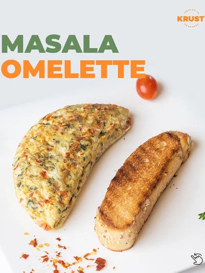 For those who like a little spice in the morning, our Masala Omelette is packed with fresh herbs and spices, served with a side of toast.