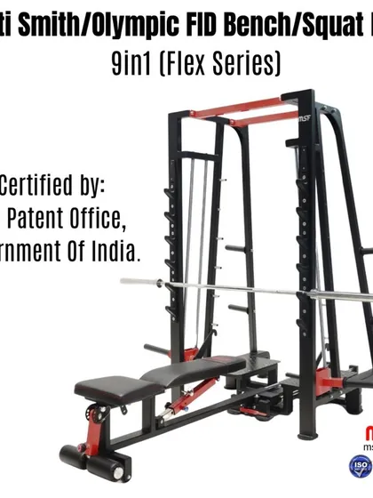 This 9-in-1 station is certified by the Indian Patent Office, a mark of our unique design and engineering. It's a complete strength solution.
