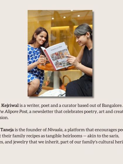 Nivaala - Food Storytelling & Publishing 'Memories on a Plate': A Community Anthology photo 25