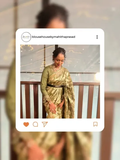 Blouse House by Mahitha Prasad - Custom Blouse Design & Embroidery Real Brides, Real Stories photo 19