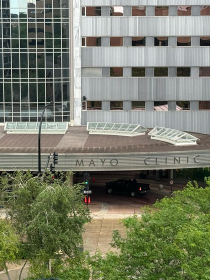 The entrance to the Mayo Clinic, a symbol of hope and healing for people around the world. It stands as a testament to what can be achieved with a service-oriented mission.