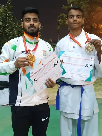 Two more of my students who excelled at the district level, earning their medals and selection for the state championship. Their focus and discipline paid off.