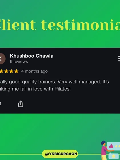 "Really good quality trainers. Very well managed. It's making me fall in love with Pilates!" My goal is to make you fall in love with the process of getting stronger.