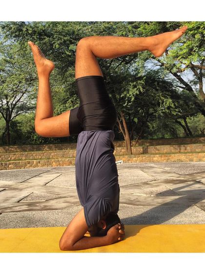 This stag leg variation in Sirsasana is a beautiful expression of the pose. It opens the hips while challenging your stability, showing how strength and flexibility can work together in harmony.