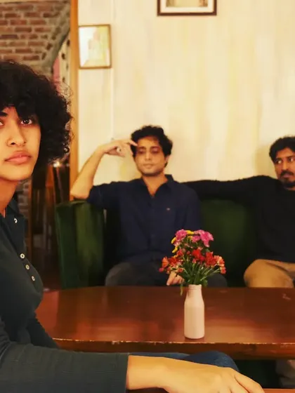 A promotional photo for our single 'Mayflower'. Collaborating with an artist like Nikhil D'Souza was a dream, and we had a great time creating this track together.