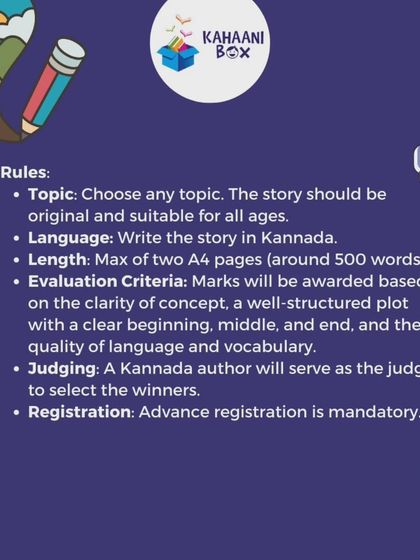 Kahaani Box Kids Library - Kids' Literary Events & Workshops Namma Kannada Book Club photo 19