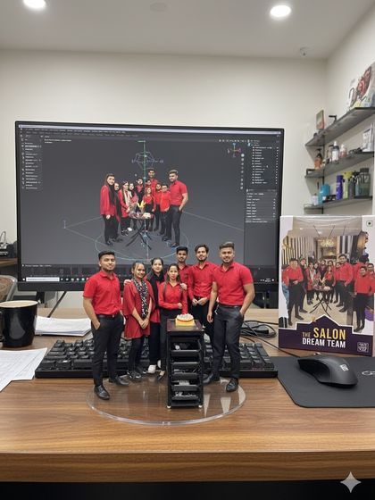 This is my squad, the salon dream team. We are a group of passionate stylists who work together to bring you the best experience and even better hair. When you're here, you're part of our family.