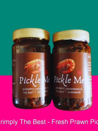 Introducing 'Shrimply The Best', our pickle made from fresh, juicy prawns. It’s a rich and spicy condiment that pairs perfectly with rice or bread.