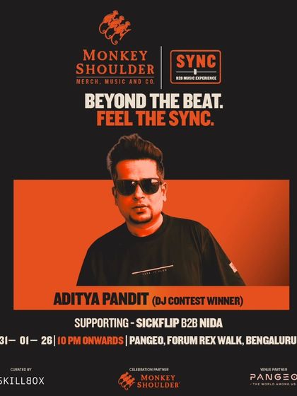 Featuring the DJ contest winner, Aditya Pandit. We actively engage with the community, offering aspiring DJs a chance to perform at our premier events.