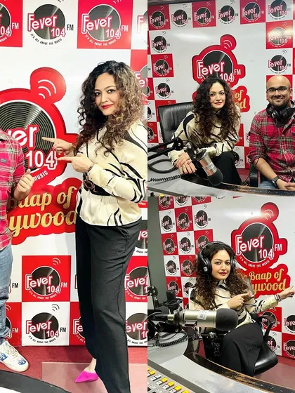 With RJ Shaayan Bhattacharya at the Fever 104 FM studio. I was excited to collaborate with him on the 'Superhero Show' to share my knowledge on image consulting and personal development.