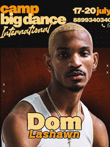 Introducing Dom Lashawn, making his debut in India exclusively at Camp Big Dance. We are always bringing fresh, new international artists to the Indian dance scene.
