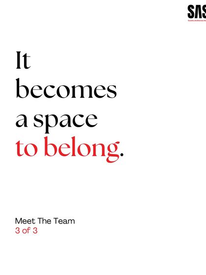"It becomes a space to belong." This is the ultimate goal of our work: to create spaces where people feel a true sense of connection and belonging.