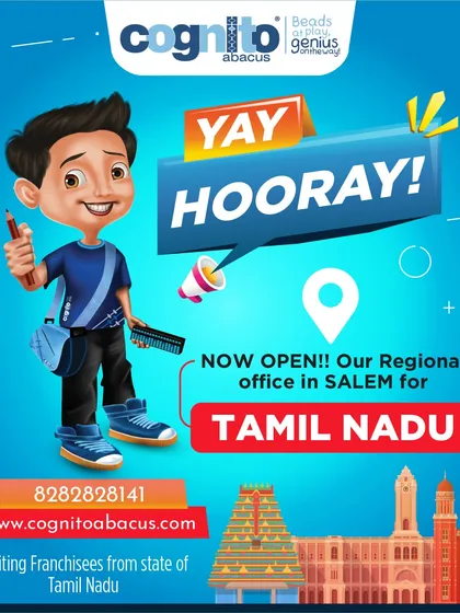 My growth is strategic and expansive. I am thrilled to announce the opening of our new regional office in Salem for the entire state of Tamil Nadu. This demonstrates my commitment to building a strong, supportive network for franchisees across India.