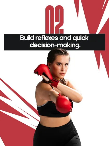 Our training helps build reflexes and quick decision-making. In a self-defense scenario, the ability to react instantly can make all the difference.
