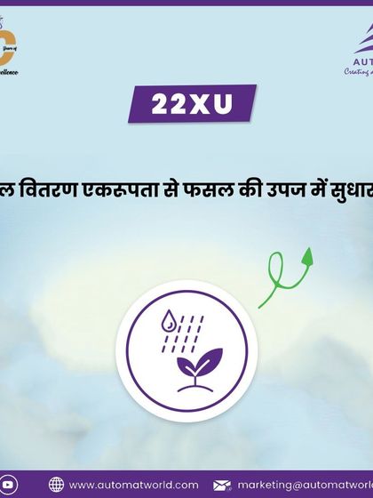 Improve your crop yield with the uniform water distribution of our 22XU mini sprinkler. It's a simple way to ensure your plants get consistent moisture for healthy growth.
