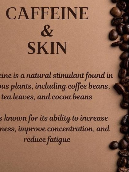 Caffeine is a natural stimulant found in coffee beans, tea leaves, and cocoa. Beyond increasing alertness, it has several interesting applications in dermatology.