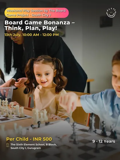 A board game bonanza featuring chess and other strategy games, perfect for young thinkers.