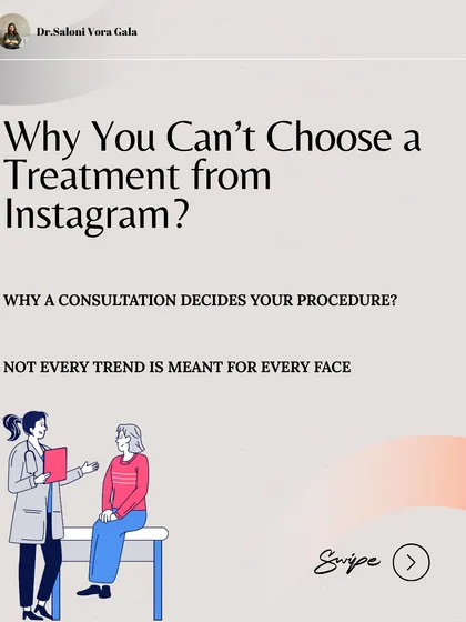 Just because a treatment is trending on Instagram doesn't mean it's right for you. A professional consultation is essential to diagnose your specific concern, consider your medical history, and create a safe, effective plan. Your skin is unique, and your treatment should be too.