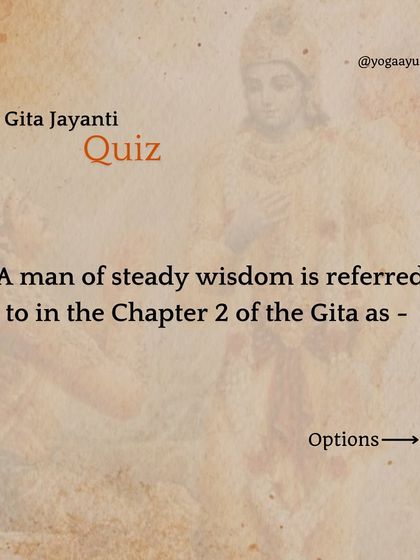In celebration of Gita Jayanti, the day Bhagavad Gita was spoken, here is a short quiz. The Gita is more than a scripture; it is a living voice with a vital message for all of humanity. Studying it with faith offers a solution to all of life's problems.