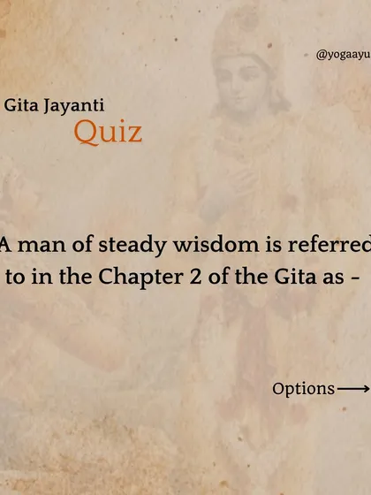 In celebration of Gita Jayanti, the day Bhagavad Gita was spoken, here is a short quiz. The Gita is more than a scripture; it is a living voice with a vital message for all of humanity. Studying it with faith offers a solution to all of life's problems.