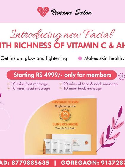 For skin that looks tired and dull, I recommend this new facial supercharged with Vitamin C and AHA. It's designed to give you an instant glow and lightening effect, making your skin feel healthy and refreshed.