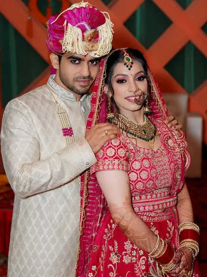 A slight variation of the formal portrait, capturing a direct and confident look from the couple. I take multiple shots to ensure we get the perfect expression.