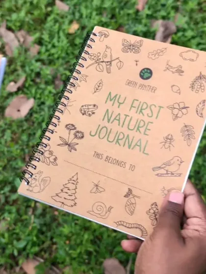 I created "My First Nature Journal" to help kids continue their adventures long after a workshop ends. It's a special place to sketch discoveries, press flowers, and document their outdoor stories, turning them into budding naturalists.