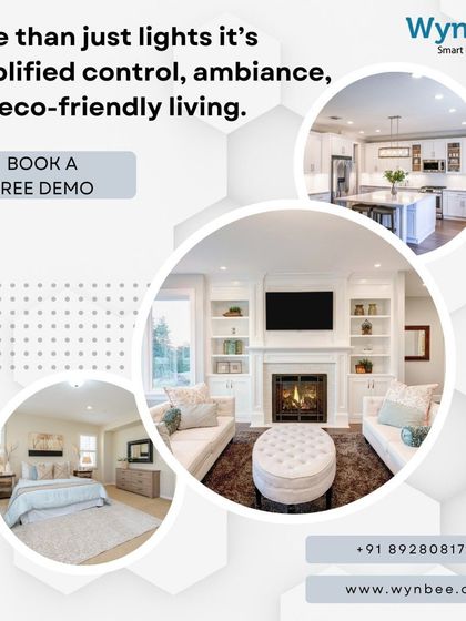 My service is more than just lights; it's about simplified control, beautiful ambiance, and eco-friendly living. This graphic highlights the different areas of a home I can transform.