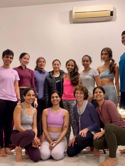 The wonderful group from our backbending workshop with Chandana Bhowmick. Everyone showed up with so much dedication and a willingness to learn.